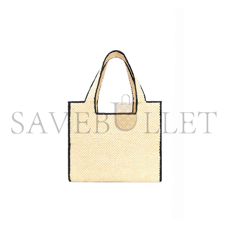 L0ew* large font tote in raffia a685b60x03 (36.5*30.5*17cm)
